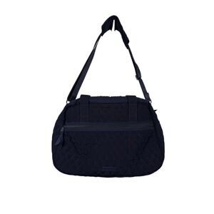 Vera Bradley Grand Traveler Bag Navy Blue Weekender Trolley Sleeve Quilted